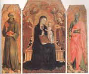 Stefano di Giovanni Sassetta Viirgin and child Enthroned with six Angels (mk05) oil painting picture wholesale